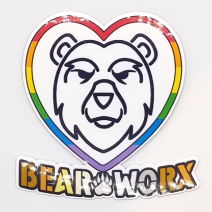 "Bear Worx 2025 Pride" Sticker