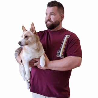 BJ modeling the "Bear Pride" T-Shirt