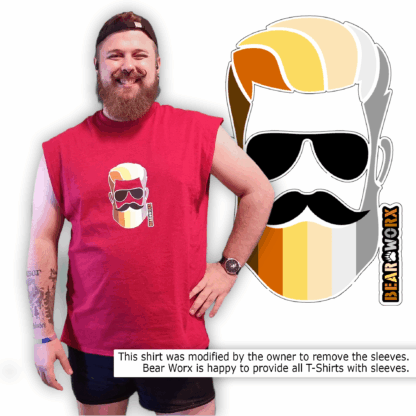 "Beard Pride" T-Shirt on (with sleeves removed by) Seth