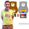 "Love is Love" T-Shirt on Paul