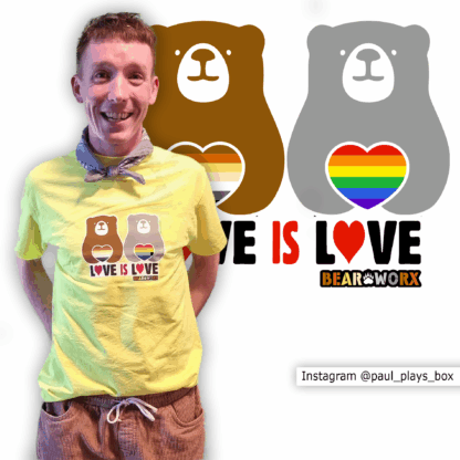 "Love is Love" T-Shirt on Paul