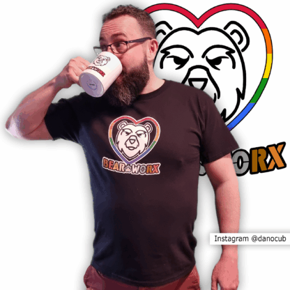 "Bear Worx 2025 Pride" T-Shirt on Daniel