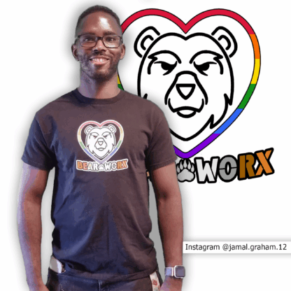 "Bear Worx 2025 Pride" T-Shirt on Jamal