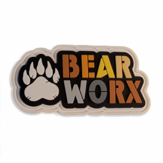 Bear Worx Stacked Logo - 3D Rubber Sticker