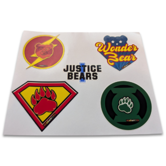 Justice Bears 1 Sticker Pak