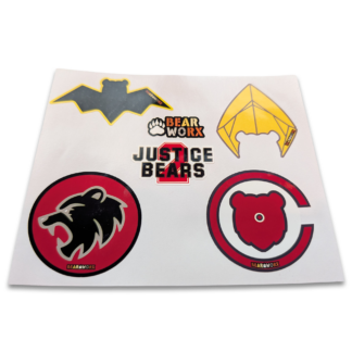 Justice Bear 2 Sticker Pak